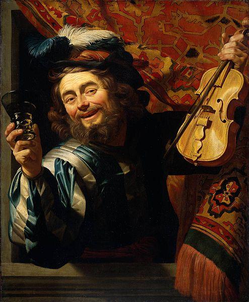 Gerrit van Honthorst The Merry Fiddler oil painting picture